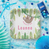 Assiettes En Carton Super mignon fille paresse anniversaire (Fête)