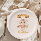 Assiettes En Carton Super One Boho Daisy 1er anniversaire