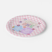 Assiettes En Carton Super One Preppy Patch 1er Anniversaire (Angle)