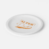 Assiettes En Carton Super papa (Angle)