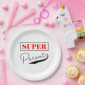 Assiettes En Carton Super parent (Fête)