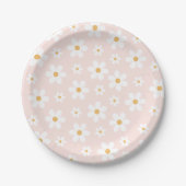 Assiettes En Carton Super Retro Daisy Rose (Devant)