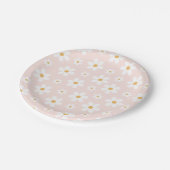 Assiettes En Carton Super Retro Daisy Rose (Angle)