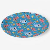Assiettes En Carton Super simple | Finny Shark Confetti Anniversaire (Angle)
