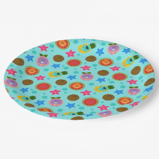 Assiettes En Carton Super simple | Nombres de bosses Anniversaire d'ét (Angle)