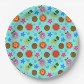 Assiettes En Carton Super simple | Nombres de bosses Anniversaire d'ét (Devant)