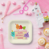 Assiettes En Carton Super simple | Numérique Space Anniversaire Gâteau (Fête)