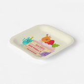 Assiettes En Carton Super simple | Numérique Space Anniversaire Gâteau (Angulaire)