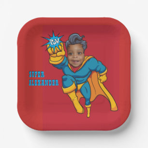Assiettes En Carton Super Special Enfants 🌟 Superhero