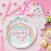 Assiettes En Carton Super un rétro été Rainbow (Fête)