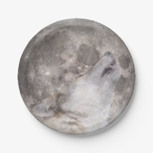 Assiettes En Carton Super Wolf Moon