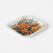 Assiettes En Carton Superbe automne floral (Angulaire)