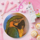 Assiettes En Carton Superbe plaque de papier perroquet (Fête)