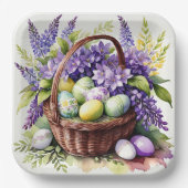 Assiettes En Carton Superbes plaques de Pâques (Recto)