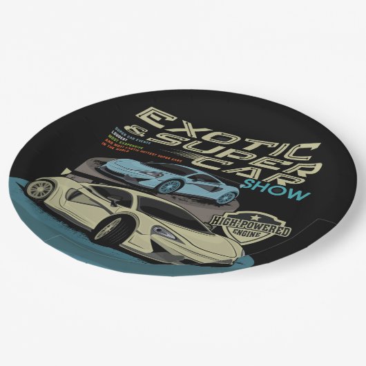 Assiettes En Carton Supercars Exotiques Modernes | Hypercars (Angle)
