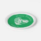 Assiettes En Carton Supergirl Floral Peace Heart Graphisme (Angle)