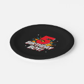 Assiettes En Carton Superhero Anniversaire Garçon - 5 ans - 5e anniver (Angle)