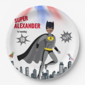 Assiettes En Carton Superhero Extraordinaire Unique Garçon Fabuleux (Devant)