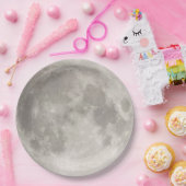 Assiettes En Carton Superlune dans le ciel noir (Fête)