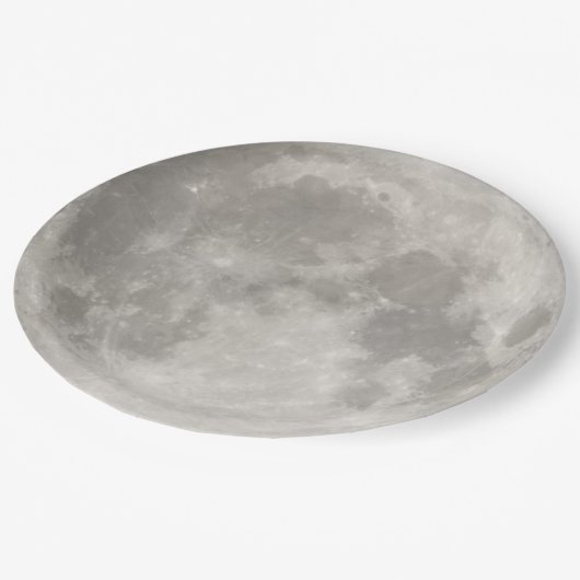 Assiettes En Carton Superlune dans le ciel noir (Angle)