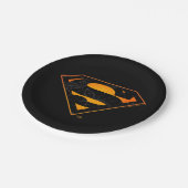 Assiettes En Carton Superman | Logo inspiré d'Halloween (Angle)