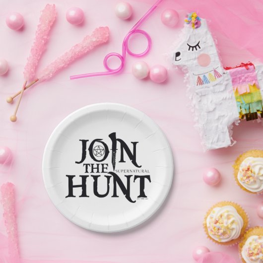 Assiettes En Carton Supernatural "Join the Hunt" (Fête)