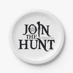 Assiettes En Carton Supernatural "Join the Hunt"