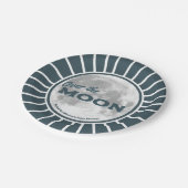 Assiettes En Carton Sur... Baby shower bleu lune sur mesure (Angle)