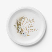 Assiettes En Carton Sur la Lune Boho Gold Dust & Nuds (Devant)