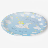 Assiettes En Carton Sur la Lune et les étoiles (Angle)