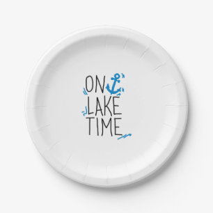Assiettes En Carton Sur le lac