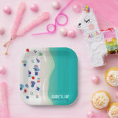 Assiettes En Carton Surf (Fête)