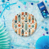 Assiettes En Carton Surf (Fête)