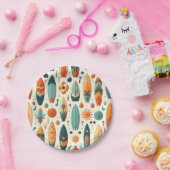 Assiettes En Carton Surf (Fête)