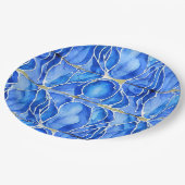 Assiettes En Carton Surf et sable tropicaux - Beach Living (Angle)