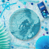 Assiettes En Carton Surf Hawaii Green Room Hawaiian Surfer (Fête)