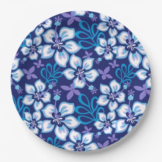 Assiettes En Carton Surf JUNGLE (COMBO BLEU) (Devant)