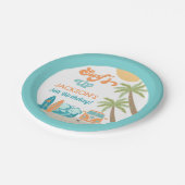 Assiettes En Carton Surf Surf Beach Plaques papier fête d'anniversaire (Angle)