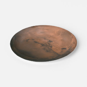 Assiettes En Carton Surface de Mars (La planète rouge)