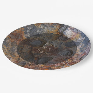 Assiettes En Carton Surface de roche de Sedementary de géologie tout