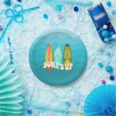 Assiettes En Carton Surfs Up Surboard Anniversaire (Fête)