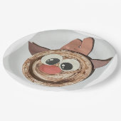 Assiettes En Carton Surianna Collection (Happy Deer) (Angle)