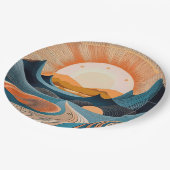 Assiettes En Carton Surreal Desert Sunset Abstract (Angle)