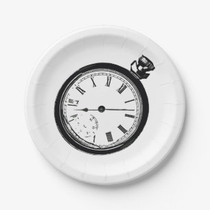 Assiettes En Carton Surveillance des poches brisées