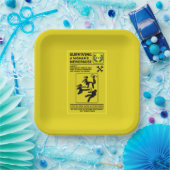 Assiettes En Carton Survivre À La Ménopause (Fête)