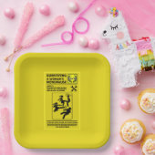 Assiettes En Carton Survivre À La Ménopause (Fête)