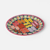 Assiettes En Carton Sushi Anniversaire Fournitures Plaque de papier (Angle)