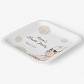 Assiettes En Carton Sushi Birthday Party Invitation with Cute Anime (Angulaire)