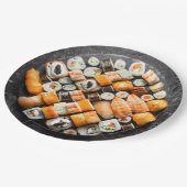 Assiettes En Carton Sushi Platter (Angle)