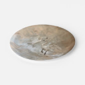 Assiettes En Carton Swans - Plaques de papier rond (Angle)